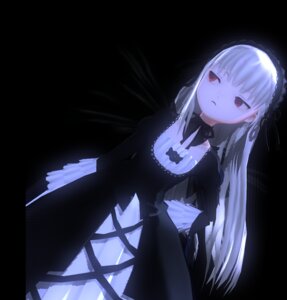 Rating: Safe Score: 0 Tags: 1girl bangs black_background black_dress black_ribbon black_wings closed_mouth dress empty_eyes eyebrows_visible_through_hair feathered_wings frills hairband image juliet_sleeves long_hair long_sleeves looking_at_viewer red_eyes ribbon silver_hair solo suigintou very_long_hair wings User: admin