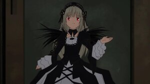 Rating: Safe Score: 0 Tags: 1girl bangs black_dress black_ribbon black_wings closed_mouth dress frills hairband image juliet_sleeves long_hair long_sleeves looking_at_viewer red_eyes ribbon silver_hair solo suigintou wide_sleeves wings User: admin