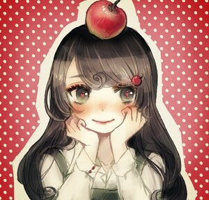 Rating: Safe Score: 0 Tags: 1girl apple bangs black_hair blush cherry color_guide food food_on_head food_print fruit fruit_on_head halftone halftone_background image jewelry long_hair long_sleeves looking_at_viewer mushroom object_on_head patterned_background polka_dot polka_dot_background polka_dot_bikini polka_dot_bow polka_dot_bra polka_dot_dress polka_dot_legwear polka_dot_panties polka_dot_ribbon polka_dot_skirt polka_dot_swimsuit screentones smile solo strawberry strawberry_hair_ornament strawberry_panties strawberry_print suiseiseki unmoving_pattern white_shirt User: admin