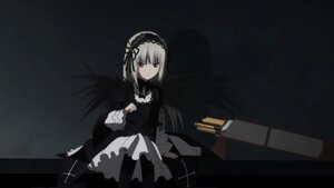 Rating: Safe Score: 0 Tags: 1girl black_background black_dress closed_mouth dress frills hairband image long_hair long_sleeves looking_at_viewer red_eyes ribbon silver_hair sitting solo suigintou wings User: admin