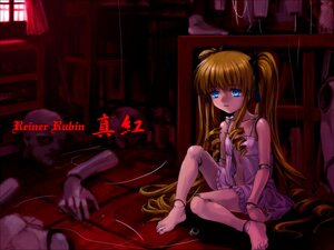 Rating: Safe Score: 0 Tags: 1girl anklet barefoot blonde_hair blue_eyes book closed_mouth doll_joints dress drill_hair expressionless feet image jewelry joints long_hair mutsuki_(moonknives) open_clothes photoshop_(medium) revision ring room rozen_maiden shelf shinku sitting solo strap_slip string twintails very_long_hair User: admin