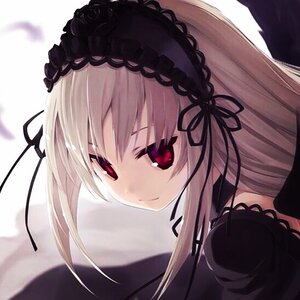 Rating: Safe Score: 0 Tags: 1girl bangs black_dress black_ribbon closed_mouth dress frills hairband image long_hair long_sleeves looking_at_viewer puffy_sleeves red_eyes ribbon rose simple_background smile solo suigintou white_background wings User: admin