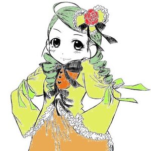 Rating: Safe Score: 0 Tags: 1girl blush dress drill_hair flower frills fruit green_hair image kanaria long_sleeves looking_at_viewer ribbon rose simple_background smile solo twin_drills white_background User: admin