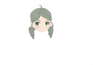 Rating: Safe Score: 0 Tags: 1girl ahoge blush drill_hair green_eyes green_hair image kanaria looking_at_viewer ringlets simple_background solo twin_drills white_background User: admin