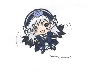 Rating: Safe Score: 0 Tags: 1girl :d black_wings blush chibi dress flower frills full_body hairband image lolita_hairband long_hair long_sleeves open_mouth ribbon rose simple_background smile solo suigintou white_background wings User: admin