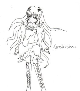 Rating: Safe Score: 0 Tags: 1girl boots cross-laced_footwear dress frills greyscale hair_ornament image kirakishou knee_boots long_hair monochrome solo thighhighs very_long_hair User: admin