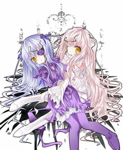 Rating: Safe Score: 0 Tags: 2girls barasuishou boots dress eyepatch flower frills hair_flower image kirakishou long_hair multiple_girls pair pantyhose pink_hair purple_dress purple_flower purple_legwear purple_rose rose silver_hair thigh_boots very_long_hair white_rose yellow_eyes User: admin