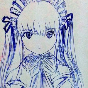 Rating: Safe Score: 0 Tags: 1girl bangs bare_shoulders closed_mouth eyebrows_visible_through_hair flower hair_ornament hair_ribbon image long_hair looking_at_viewer mini_crown ribbon rose shinku solo traditional_media twintails upper_body User: admin