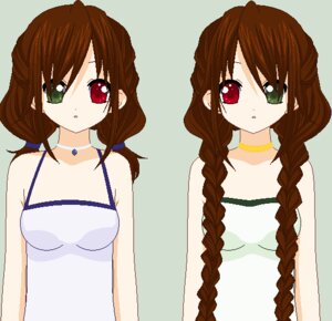 Rating: Safe Score: 0 Tags: 1girl :o bare_shoulders braid brown_hair choker dress green_background green_eyes heterochromia image long_hair looking_at_viewer pair parted_lips red_eyes simple_background souseiseki suiseiseki twin_braids upper_body User: admin
