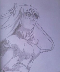 Rating: Safe Score: 0 Tags: 1girl barasuishou breasts from_side image long_hair monochrome profile ribbon sketch solo traditional_media two_side_up upper_body User: admin