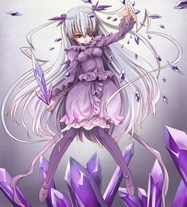 Rating: Safe Score: 0 Tags: 1girl barasuishou boots commentary_request crystal dress eyepatch frills green_eyes hair_ribbon highres image long_hair long_sleeves pantyhose ribbon rozen_maiden silver_hair solo st+1 thigh_boots thighhighs two_side_up very_long_hair white_hair User: admin