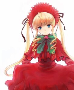 Rating: Safe Score: 0 Tags: 1girl bad_id bad_pixiv_id blonde_hair blue_eyes bonnet bow bowtie capelet cowboy_shot dress drill_hair flower green_bow green_neckwear image long_hair long_sleeves looking_at_viewer photoshop_(medium) red_capelet red_dress rose rozen_maiden shinku simple_background smile solo standing tsukuru_(seki_sabato) twintails very_long_hair white_background User: admin