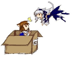 Rating: Safe Score: 0 Tags: 2girls animal_ears box brown_hair cardboard_box cat_ears cat_tail chibi dress image in_box in_container multiple_girls pair souseiseki suigintou tail User: admin