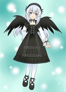 Rating: Safe Score: 0 Tags: 1girl black_dress black_ribbon black_wings blush closed_mouth dress feathered_wings frills full_body gothic_lolita hairband image lolita_fashion lolita_hairband long_hair long_sleeves looking_at_viewer pantyhose ribbon shoes solo standing suigintou white_legwear white_wings wings User: admin
