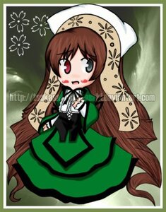 Rating: Safe Score: 0 Tags: 1girl :d brown_hair dress full_body green_dress head_scarf heterochromia image long_hair long_sleeves looking_at_viewer open_mouth red_eyes smile solo suiseiseki very_long_hair User: admin