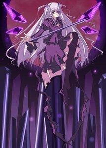 Rating: Safe Score: 0 Tags: 1girl barasuishou black_dress black_legwear boots dress full_body hair_ribbon image long_hair long_sleeves looking_at_viewer ribbon silver_hair solo standing thighhighs two_side_up very_long_hair weapon yellow_eyes zettai_ryouiki User: admin