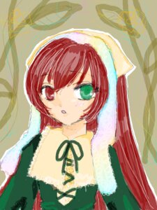 Rating: Safe Score: 0 Tags: 1girl bangs dress green_background green_dress green_eyes head_scarf heterochromia image long_hair long_sleeves looking_at_viewer red_eyes ribbon simple_background solo suiseiseki upper_body User: admin