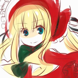 Rating: Safe Score: 0 Tags: 1girl blonde_hair blue_eyes blush closed_mouth dress image long_hair looking_at_viewer shinku simple_background smile solo white_background User: admin