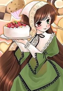Rating: Safe Score: 0 Tags: 1girl blush brown_hair cake dress food fruit green_dress green_eyes heterochromia image long_hair long_sleeves pastry plate red_eyes solo strawberry suiseiseki tongue User: admin