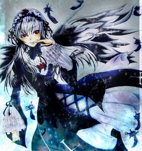 Rating: Safe Score: 0 Tags: 1girl auto_tagged bird black_wings bug butterfly dress feathers flower frills hairband image insect long_hair long_sleeves looking_at_viewer red_eyes silver_hair solo suigintou wings User: admin