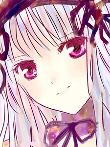 Rating: Safe Score: 0 Tags: 1girl bangs close-up eyebrows_visible_through_hair face image long_hair looking_at_viewer ribbon solo suigintou User: admin