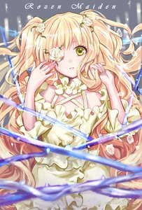 Rating: Safe Score: 0 Tags: 1girl bad_id bad_pixiv_id bare_shoulders blonde_hair blurry blurry_foreground copyright_name depth_of_field dress eyepatch flower frills green_eyes hair_flower hair_ornament ichinose777 image kirakishou long_hair looking_at_viewer parted_lips photoshop_(medium) plant rose rozen_maiden solo thorns two_side_up very_long_hair vines wide_sleeves yellow_eyes User: admin