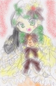 Rating: Safe Score: 0 Tags: 1girl dress green_eyes green_hair image kanaria komeiji_koishi open_mouth ribbon solo User: admin