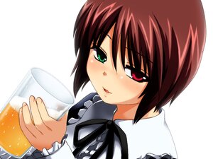 Rating: Safe Score: 0 Tags: 1girl alcohol beer beer_mug blush brown_hair cup frills green_eyes heterochromia hijiri_tsukasa holding holding_cup image long_sleeves looking_at_viewer mug open_mouth red_eyes rozen_maiden short_hair simple_background smile solo souseiseki white_background User: admin