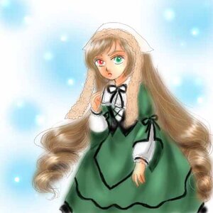 Rating: Safe Score: 0 Tags: 1girl brown_hair dress drill_hair frills green_dress green_eyes hat heterochromia image long_hair long_sleeves looking_at_viewer red_eyes solo suiseiseki twin_drills twintails very_long_hair User: admin