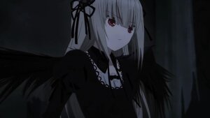 Rating: Safe Score: 0 Tags: 1girl bangs black_dress black_ribbon black_wings closed_mouth dress eyebrows_visible_through_hair gothic_lolita hair_ribbon image lolita_fashion long_hair long_sleeves red_eyes ribbon silver_hair solo suigintou upper_body wings User: admin