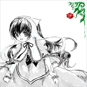 Rating: Safe Score: 0 Tags: 1girl capelet dress frills image long_hair long_sleeves looking_at_viewer monochrome oekaki open_mouth ribbon smile solo suiseiseki User: admin