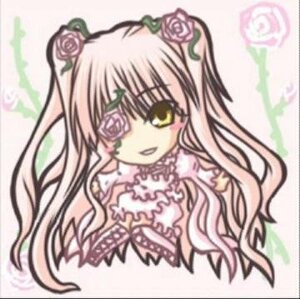 Rating: Safe Score: 0 Tags: 1girl blush dress flower hair_ornament image kirakishou long_hair looking_at_viewer pink_flower pink_hair pink_rose plant rose smile solo thorns vines yellow_eyes User: admin