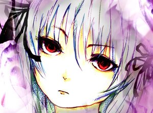 Rating: Safe Score: 0 Tags: 1girl bangs close-up eyebrows_visible_through_hair face flower hair_ribbon image looking_at_viewer red_eyes ribbon solo suigintou User: admin