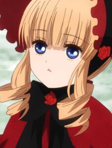 Rating: Safe Score: 0 Tags: 1girl :o bangs blonde_hair blue_eyes bonnet bow dress drill_hair flower image long_hair looking_at_viewer pink_rose red_capelet red_flower red_rose rose shinku solo twin_drills twintails upper_body User: admin