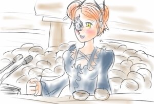 Rating: Safe Score: 0 Tags: 1girl blush dress eyepatch image kirakishou long_sleeves pink_hair short_hair sketch solo upper_body yellow_eyes User: admin