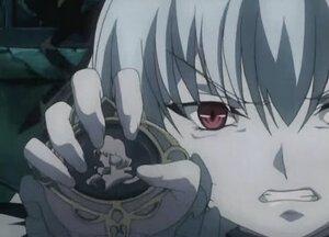 Rating: Safe Score: 0 Tags: 1girl bangs close-up face gloves image looking_at_viewer red_eyes short_hair solo spot_color suigintou User: admin