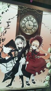 Rating: Safe Score: 0 Tags: 2girls blonde_hair blue_eyes bonnet bow dress flower hat image long_hair long_sleeves looking_at_viewer multiple_girls pair red_dress rose shinku silver_hair standing suigintou wings User: admin