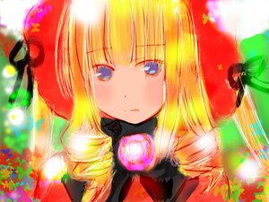 Rating: Safe Score: 0 Tags: 1girl bangs blonde_hair blue_eyes bug butterfly drill_hair eyebrows_visible_through_hair flower hat image insect long_hair looking_at_viewer red_headwear ringlets shinku solo twin_drills User: admin