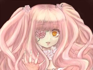 Rating: Safe Score: 0 Tags: 1girl bangs flower hair_flower hair_ornament image kirakishou long_hair looking_at_viewer pink_hair rose simple_background smile solo yellow_eyes User: admin