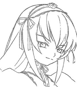 Rating: Safe Score: 0 Tags: 1girl closed_mouth eyebrows_visible_through_hair face flower greyscale hair_ribbon image lineart long_hair looking_at_viewer monochrome portrait ribbon sidelocks simple_background sketch smile solo suigintou upper_body white_background User: admin