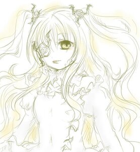 Rating: Safe Score: 0 Tags: 1girl dress flower frills hair_ornament image kirakishou long_hair monochrome rose sketch solo User: admin