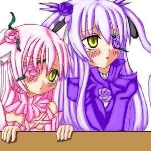 Rating: Safe Score: 0 Tags: 2girls barasuishou blush flower image in_box kirakishou long_hair multiple_girls pair pink_flower pink_hair pink_rose purple_flower purple_rose rose yellow_eyes User: admin