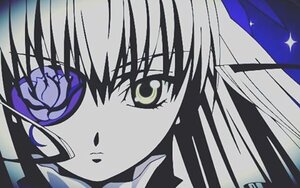 Rating: Safe Score: 0 Tags: 1girl bangs barasuishou close-up face flower image looking_at_viewer rose solo yellow_eyes User: admin