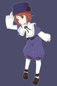 Rating: Safe Score: 0 Tags: 1girl brown_hair dress frills full_body green_eyes hat heterochromia image long_sleeves looking_at_viewer pantyhose red_eyes short_hair simple_background solo souseiseki standing top_hat white_legwear User: admin