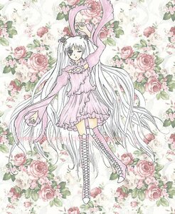 Rating: Safe Score: 0 Tags: 1girl boots dress flower image kirakishou knee_boots long_hair one_eye_closed pink_flower pink_rose red_flower red_rose rose solo thighhighs thorns traditional_media very_long_hair vines watercolor_(medium) white_hair white_rose User: admin