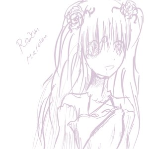 Rating: Safe Score: 0 Tags: 1girl blush choker flower hair_flower hair_ornament image kirakishou long_hair monochrome sketch solo white_background User: admin