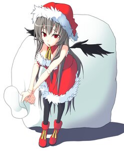 Rating: Safe Score: 0 Tags: 1girl auto_tagged bare_shoulders black_hair black_legwear black_wings christmas grey_hair hat image long_hair pantyhose red_eyes santa_costume santa_hat solo striped striped_background suigintou tongue tongue_out wings User: admin