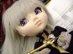 Rating: Safe Score: 0 Tags: 1girl bangs blonde_hair close-up closed_mouth doll hat lips long_hair looking_at_viewer purple_eyes ribbon solo suigintou User: admin