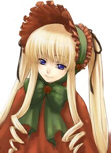 Rating: Safe Score: 0 Tags: 1girl bangs blonde_hair blue_eyes bonnet bow bowtie capelet dress drill_hair flower green_bow green_neckwear image long_hair long_sleeves looking_at_viewer pink_rose red_capelet red_dress rose rozen_maiden shinku sidelocks simple_background smile solo twin_drills twintails upper_body very_long_hair white_background yuuryuu_nagare User: admin