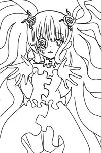 Rating: Safe Score: 0 Tags: 1girl dress flower frills greyscale hair_flower hair_ornament image kirakishou lineart long_hair monochrome rose solo twintails very_long_hair white_background User: admin